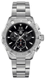 Tag Heuer Aquaracer Chronograph Black Dial Silver Steel Strap Watch for Men - CAY1110.BA0927 Buy Now By Tag Heuer