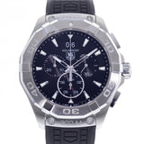 Tag Heuer Aquaracer Chronograph Black Dial Black Rubber Strap Watch for Men - CAY1110.FT6041 Buy Now By Tag Heuer
