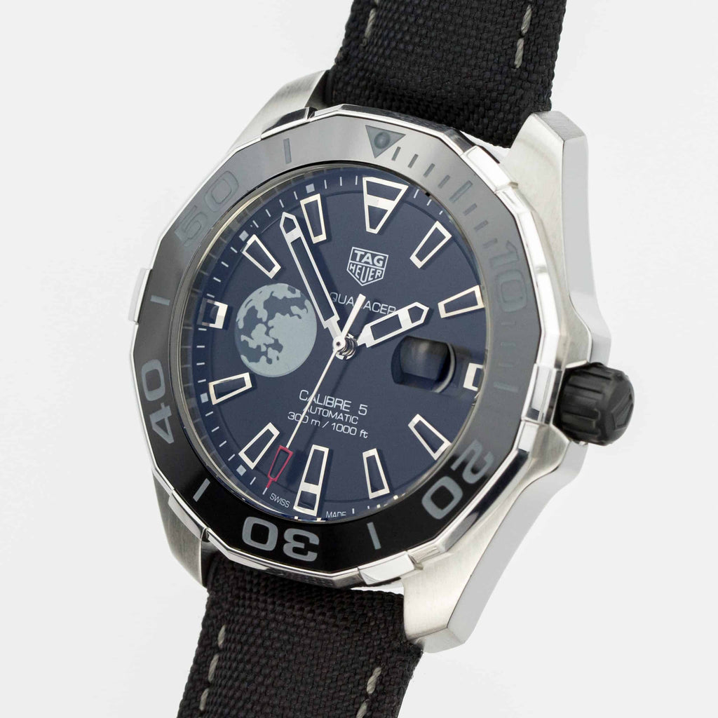 Tag Heuer Aquaracer Moon Black Dial Watch for Men - WAY201J.FC6370 Buy Now By Tag Heuer