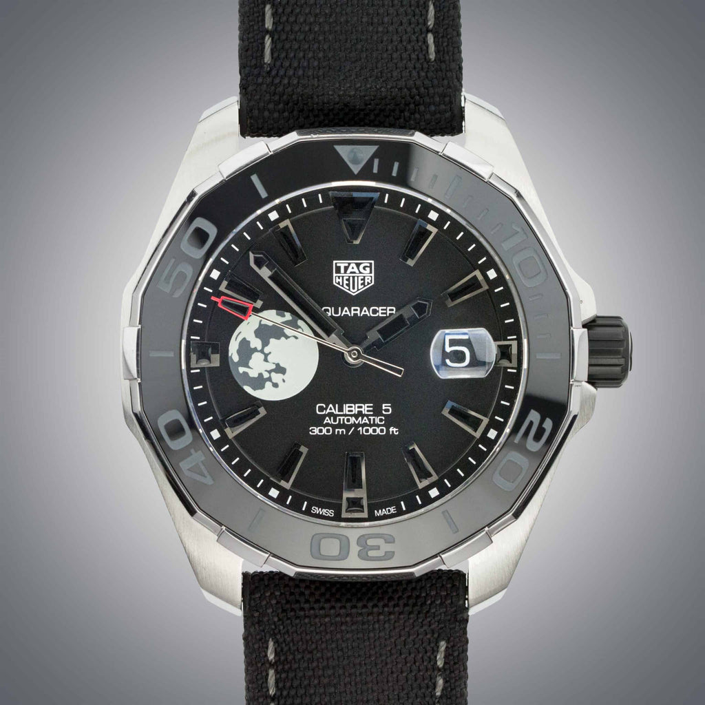 Tag Heuer Aquaracer Moon Black Dial Watch for Men - WAY201J.FC6370 Buy Now By Tag Heuer