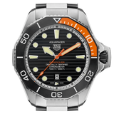 Tag Heuer Aquaracer Professional 1000 Superdiver Automatic Black Dial Silver Steel Strap Watch for Men - WBP5A8A.BF0619 Buy Now By Tag Heuer