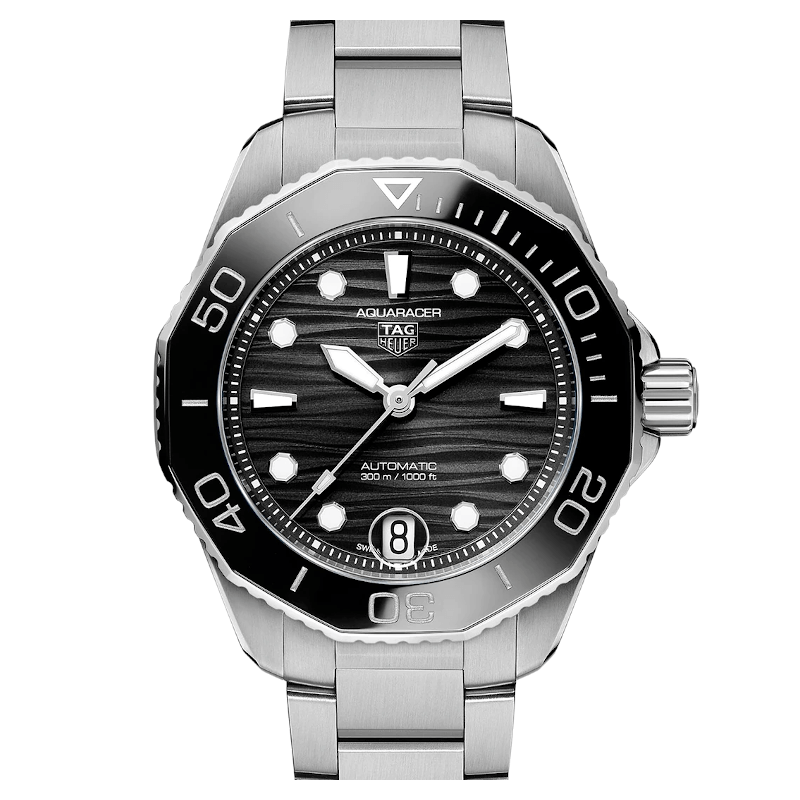 Tag Heuer Aquaracer Professional 300 Automatic Black Dial Silver Steel Strap Watch for Women - WBP231D.BA0626 Buy Now By Tag Heuer