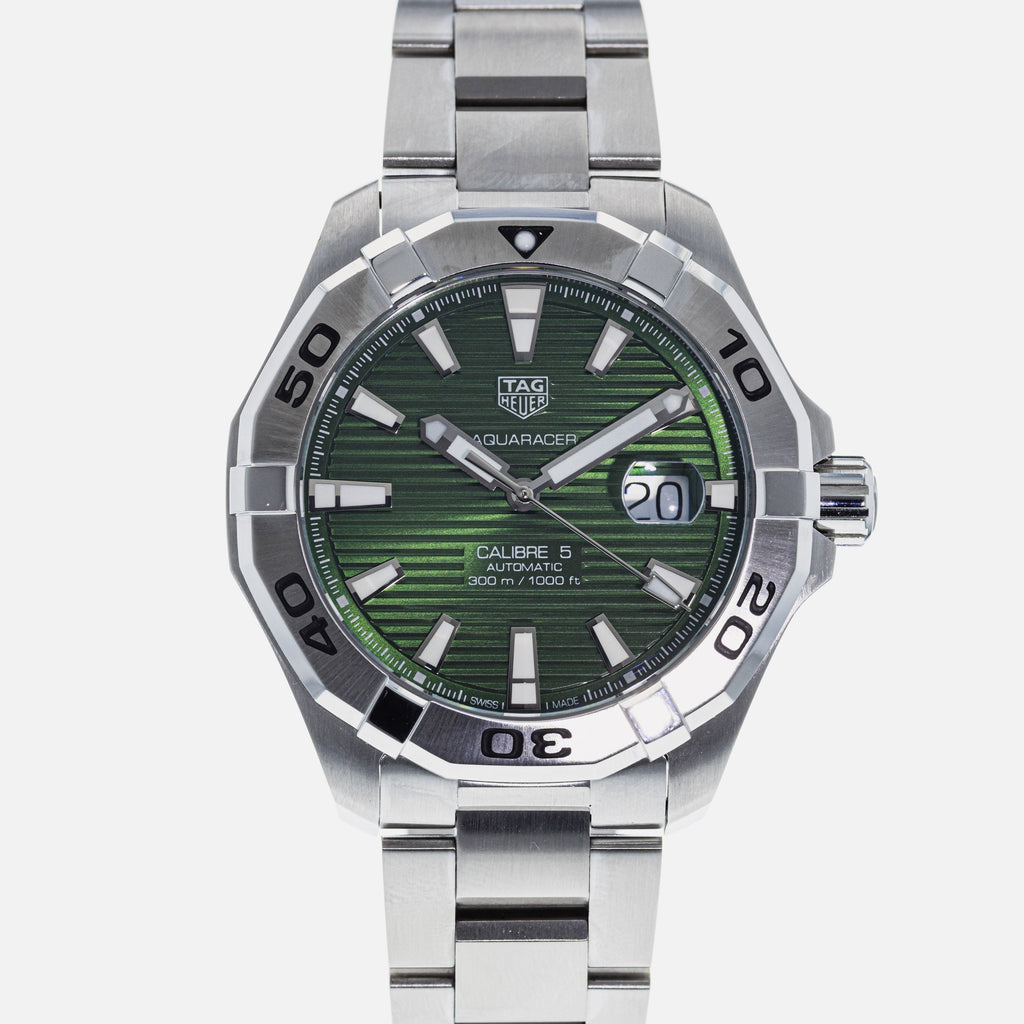 Tag Heuer Aquaracer Green Dial Watch for Men - WAY2015.BA0927 Buy Now By Tag Heuer