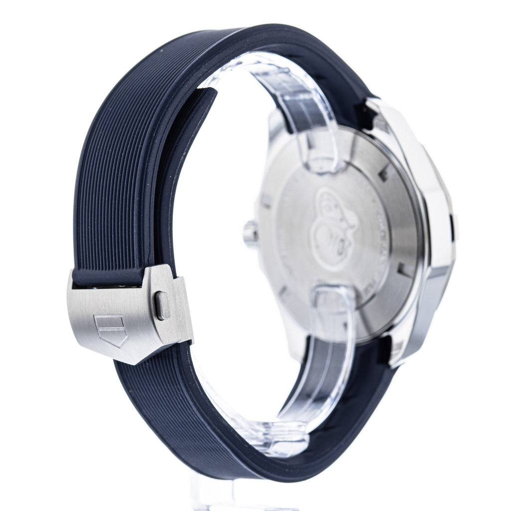 Tag Heuer Aquaracer Blue Dial Blue Rubber Strap Watch for Men - WAY111C.FT6155 Buy Now By Tag Heuer