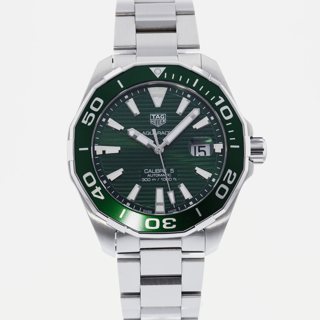Tag Heuer Aquaracer Green Dial Watch for Men - WAY201S.BA0927 Buy Now By Tag Heuer