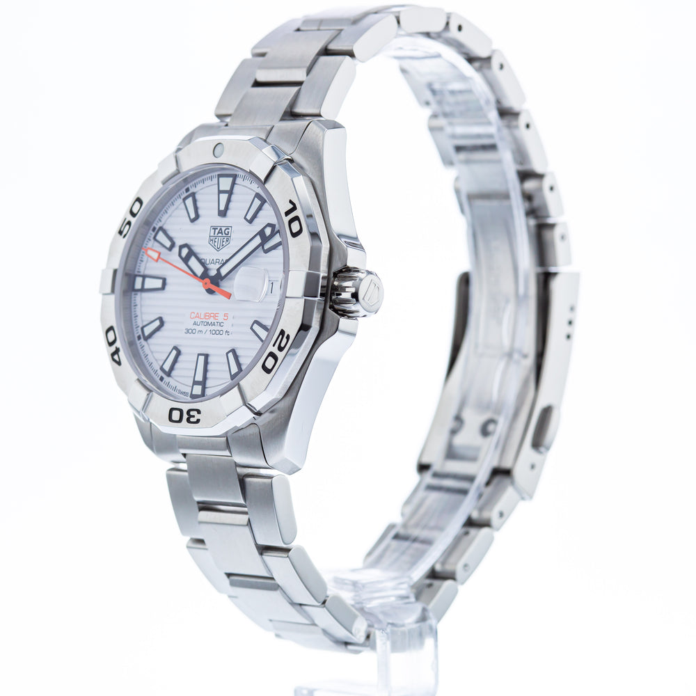 Tag Heuer Aquaracer Automatic White Dial Silver Steel Strap Watch for Men - WBD2111.BA0928 Buy Now By Tag Heuer