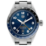 Tag Heuer Autavia Cosc GMT Automatic Blue Dial Silver Steel Strap Watch for Men - WBE511A.BA0650 Buy Now By Tag Heuer