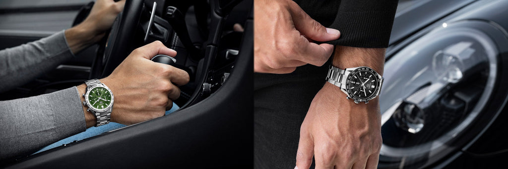 Tag Heuer Carrera Automatic Chronograph Black Dial Silver Steel Strap Watch for Men - CBN2A1B.BA0643