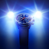 Tag Heuer Carrera Chronograph Blue Dial Blue Leather Strap Watch for Men - CBN201D.FC6543 Buy Now By Tag Heuer