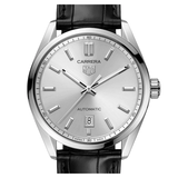 Tag Heuer Carrera Date Silver Dial Black Leather Strap Watch for Men - WBN2111.FC6505 Buy Now By Tag Heuer