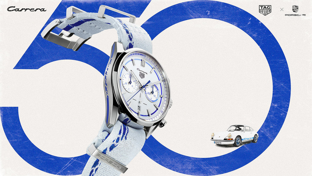 Tag Heuer Carrera Porsche RS 2.7 Automatic Chronograph White Dial White Nylon Strap Watch for Men - CBN2016.EB0275 Buy Now By Tag Heuer