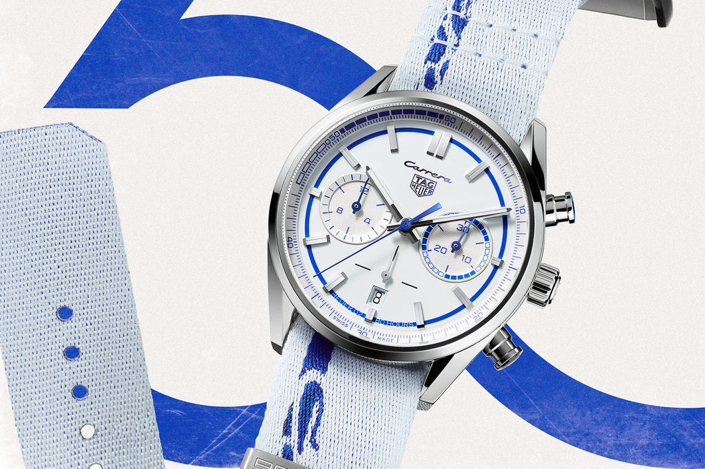 Tag Heuer Carrera Porsche RS 2.7 Automatic Chronograph White Dial White Nylon Strap Watch for Men - CBN2016.EB0275 Buy Now By Tag Heuer