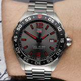 Tag Heuer Formula 1 Quartz Anthracite Dial Silver Steel Strap Watch for Men - WAZ1018.BA0842 Buy Now By Tag Heuer