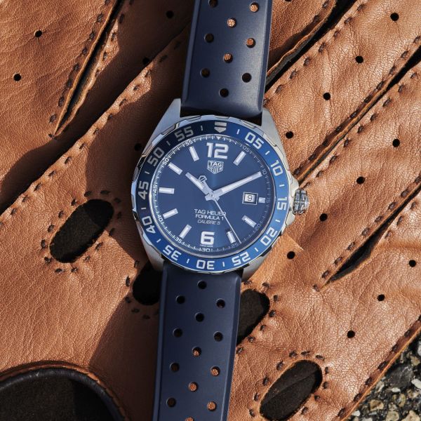 Tag Heuer Formula 1 Bucherer Blue Edition Blue Dial Blue Calfskin Strap Watch for Men - WAZ2015.FT8023 Buy Now By Tag Heuer