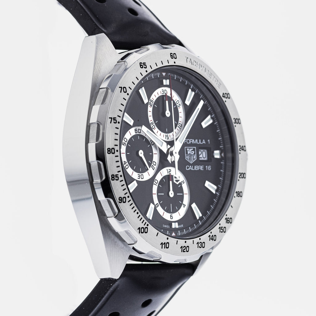 Tag Heuer Formula 1 Calibre 16 Black Dial Black Leather Strap Watch for Men - CAZ2010.FT8024 Buy Now By Tag Heuer