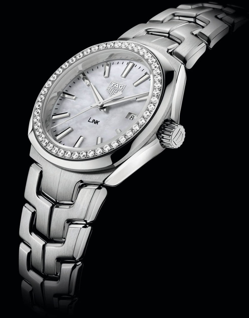 Tag Heuer Link Quartz Diamonds Mother of Pearl Dial Silver Steel Strap Watch for Women - WBC1316.BA0600 Buy Now By Tag Heuer