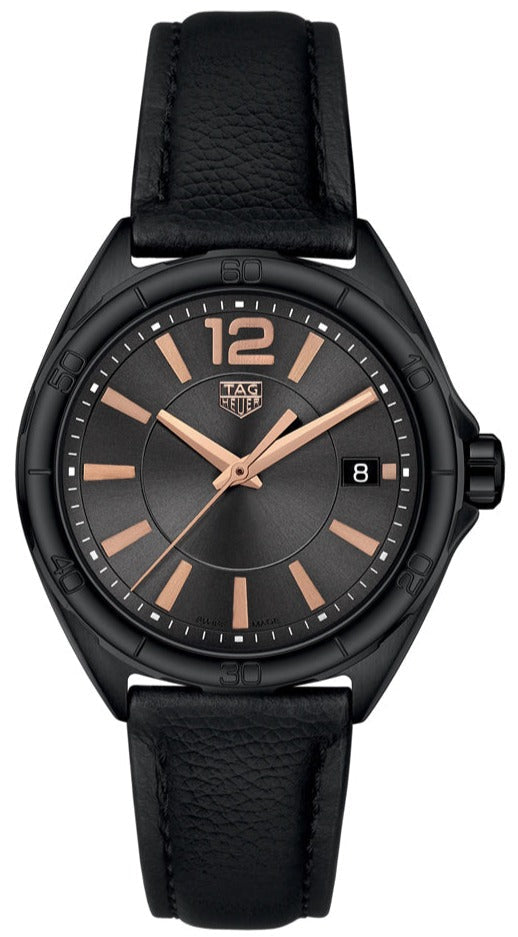 Tag Heuer Formula 1 Quartz Black Dial Black Leather Strap Watch for Women - WBJ1314.FC8230 Buy Now By Tag Heuer
