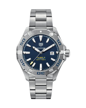 Tag Heuer Aquaracer Calibre 5 Automatic Blue Dial Silver Steel Strap Watch for Men - WAY2012.BA0927 Buy Now By Tag Heuer