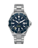 Tag Heuer Aquaracer Calibre 5 Blue Dial Silver Steel Strap Watch for Men - WAY201B.BA0927 Buy Now By Tag Heuer