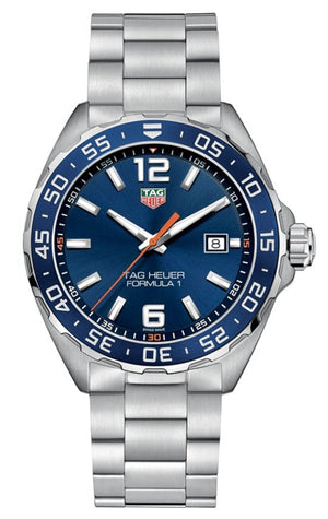 Tag Heuer Formula 1 Quartz Blue Dial Silver Steel Strap Watch for Men - WAZ1010.BA0842 Buy Now By Tag Heuer