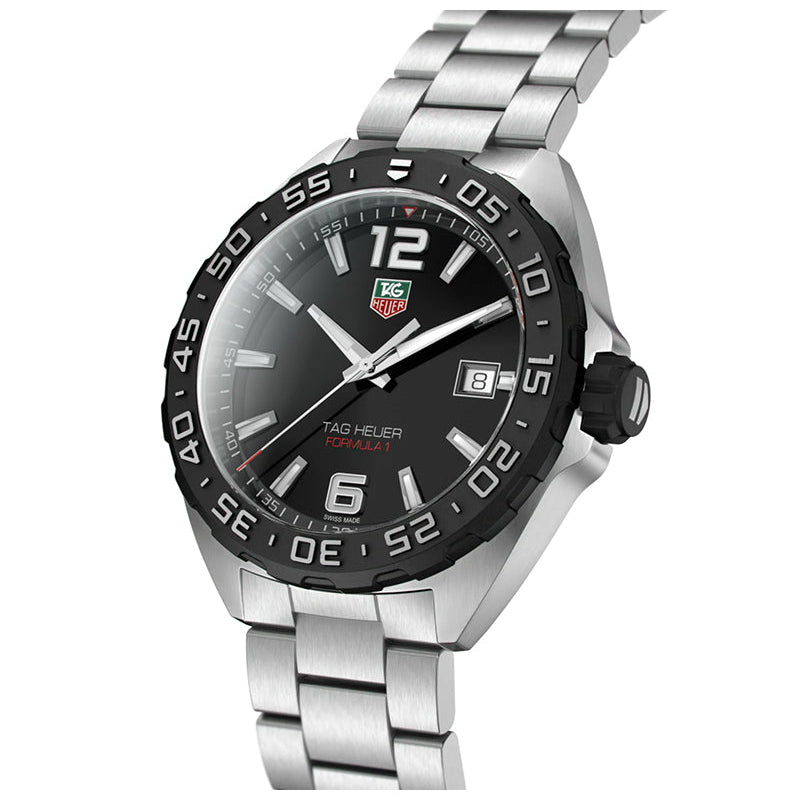 Tag Heuer Formula 1 Quartz Black Dial Silver Steel Strap Watch for Men - WAZ1110.BA0875 Buy Now By Tag Heuer