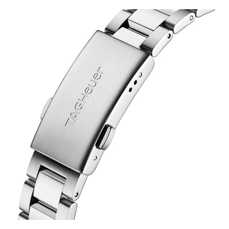 Tag Heuer Aquaracer Chronograph White Dial Silver Steel Strap Watch for Men - WAY111Y.BA0928 Buy Now By Tag Heuer