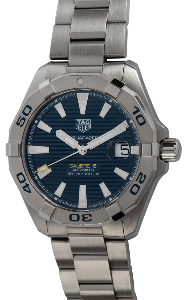 Tag Heuer Aquaracer Automatic Blue Dial Silver Steel Strap Watch for Men - WBD2112.BA0928 Buy Now By Tag Heuer