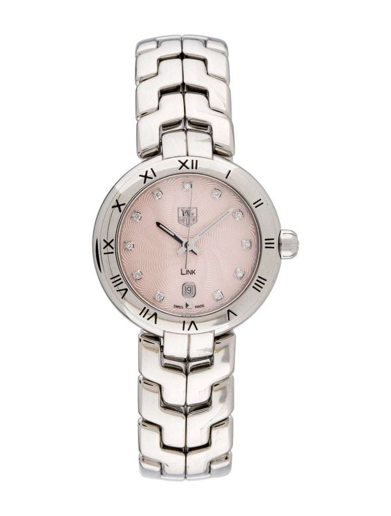 Tag Heuer Link Diamonds Pink Dial Silver Steel Strap Watch for Women - WAT1415.BA0954 Buy Now By Tag Heuer