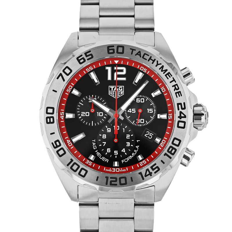 Tag Heuer Formula 1 Chronograph Black Dial Silver Steel Strap Watch for Men - CAZ101Y.BA0842 Buy Now By Tag Heuer