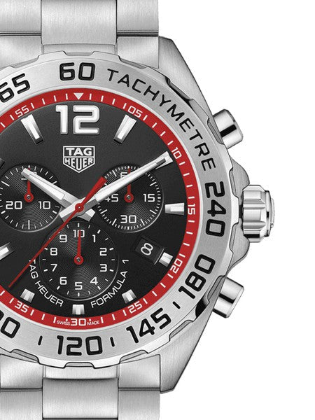 Tag Heuer Formula 1 Chronograph Black Dial Silver Steel Strap Watch for Men - CAZ101Y.BA0842 Buy Now By Tag Heuer