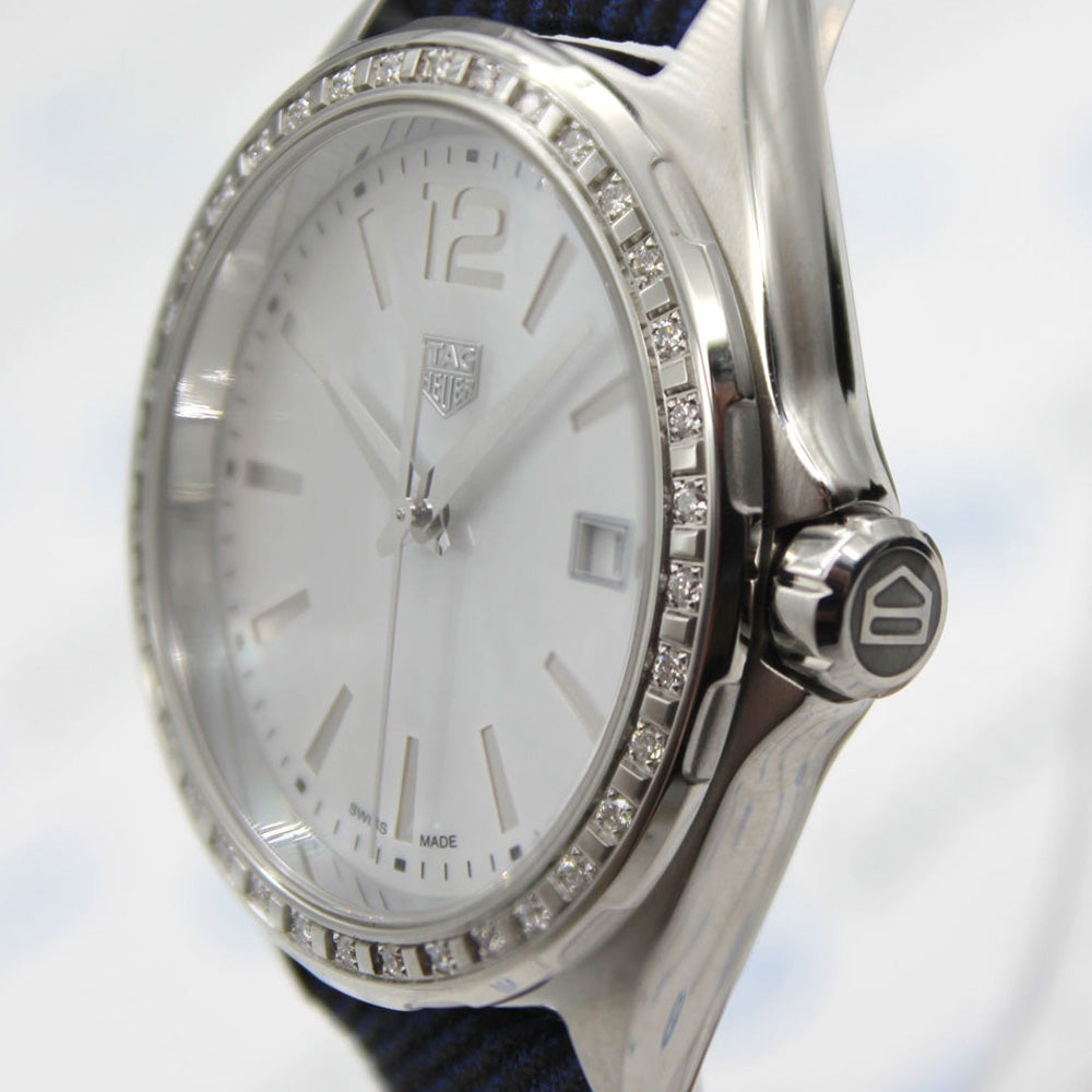 Tag Heuer Formula 1 Quartz Diamonds Mother of Pearl Dial Blue Leather Strap Watch for Women - WBJ131A.FC8251 Buy Now By Tag Heuer