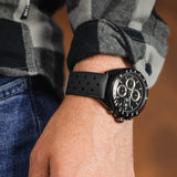 Tag Heuer Formula 1 Automatic Chronograph Black Dial Black Leather Strap Watch for Men - CAZ2011.FT8024 Buy Now By Tag Heuer