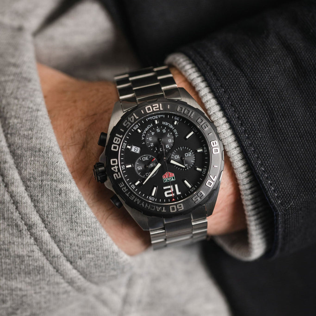 Tag Heuer Formula 1 Chronograph Black Dial Silver Steel Strap Watch for Men - CAZ1010.BA0842 Buy Now By Tag Heuer