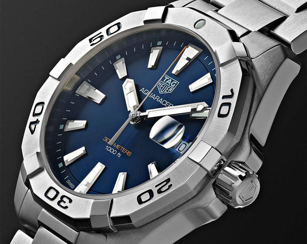 Tag Heuer Aquaracer Blue Dial Silver Steel Strap Watch for Men - WBD1112.BA0928 Buy Now By Tag Heuer