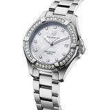Tag Heuer Aquaracer Diamonds White Mother of Pearl Dial Silver Steel Strap Watch for Women - WBD1315.BA0740 Buy Now By Tag Heuer