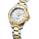 Tag Heuer Aquaracer White Mother of Pearl Dial Two Tone Steel Strap Watch for Women - WBD1322.BB0320 Buy Now By Tag Heuer