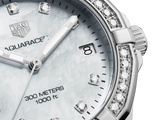 Tag Heuer Aquaracer Diamonds White Mother of Pearl Dial Silver Steel Strap Watch for Women - WBD1315.BA0740 Buy Now By Tag Heuer