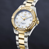 Tag Heuer Aquaracer Diamonds Mother of Pearl Dial Two Tone Steel Strap Watch for Women - WBD1323.BB0320 Buy Now By Tag Heuer