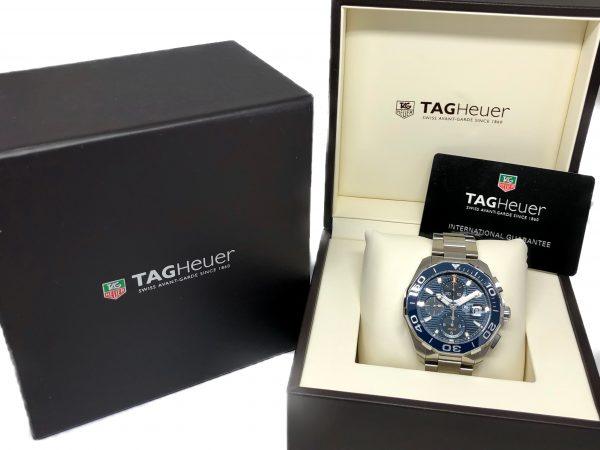 Tag Heuer Aquaracer Calibre 16 43mm Blue Dial Silver Steel Strap Watch for Men - CAY211B.BA0927 Buy Now By Tag Heuer