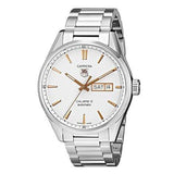 Tag Heuer Carrera Calibre 5 White Dial Silver Steel Strap Watch for Men - WAR201D.BA0723 Buy Now By Tag Heuer