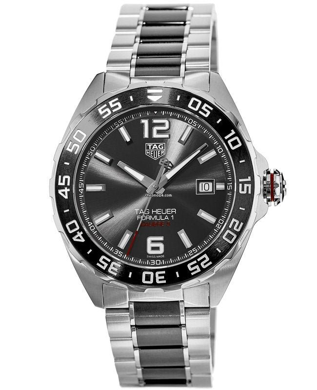 Tag Heuer Formula 1 Calibre 5 Anthracite Dial Two Tone Steel Strap Watch for Men - WAZ2011.BA0843 Buy Now By Tag Heuer
