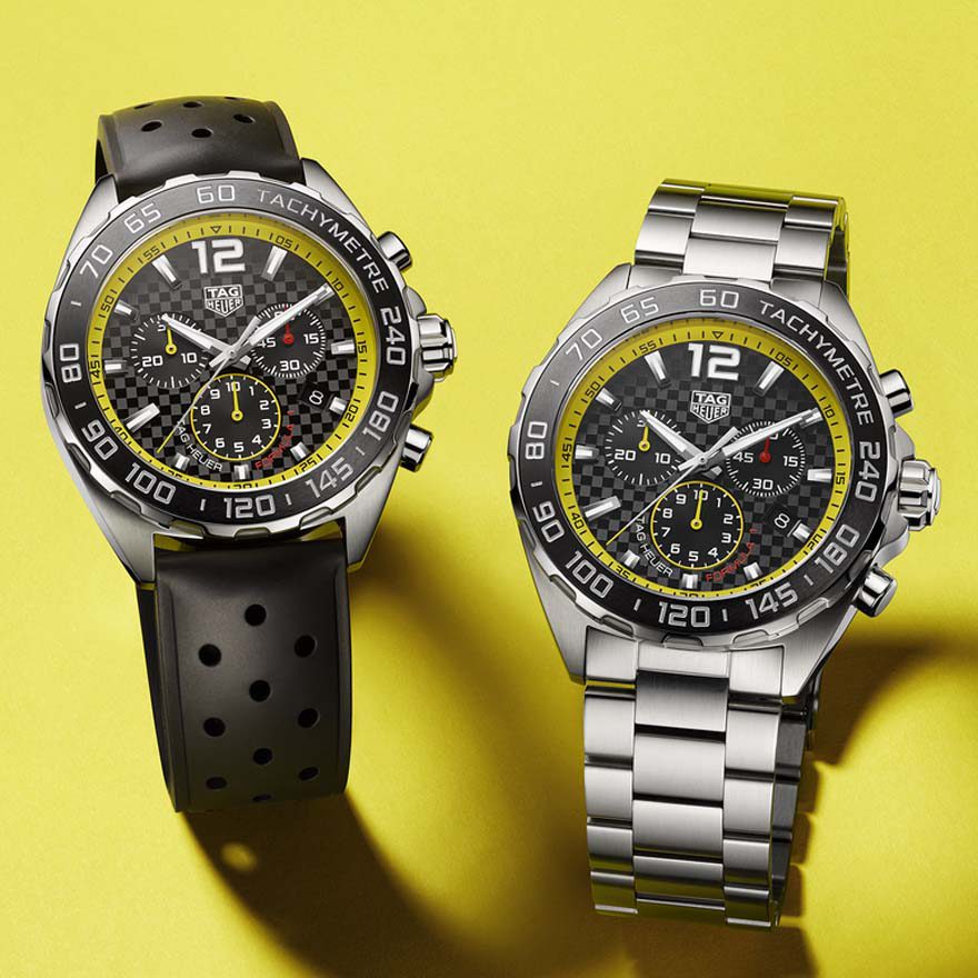 Tag Heuer Formula 1 Chronograph Black Dial Black Rubber Strap Watch for Men - CAZ101AC.FT8024 Buy Now By Tag Heuer