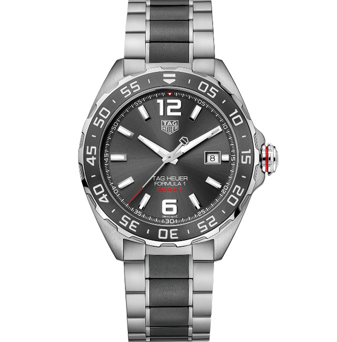 Tag Heuer Formula 1 Calibre 5 Anthracite Dial Two Tone Steel Strap Watch for Men - WAZ2011.BA0843 Buy Now By Tag Heuer