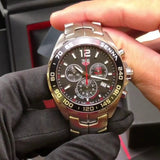 Tag Heuer Senna Chronograph Special Edition Black Dial Silver Steel Strap Watch for Men - CAZ1015.BA0883 Buy Now By Tag Heuer