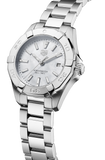 Tag Heuer Aquaracer Quartz Mother of Pearl White Dial Silver Steel Strap Watch for Women - WBD1411.BA0741 Buy Now By Tag Heuer