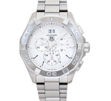 Tag Heuer Aquaracer White Dial Silver Steel Strap Watch for Men - CAY1111.BA0927 Buy Now By Tag Heuer