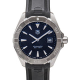 Tag Heuer Aquaracer Quartz Black Dial Black Rubber Strap Watch for Men - WAY1110.FT8021 Buy Now By Tag Heuer