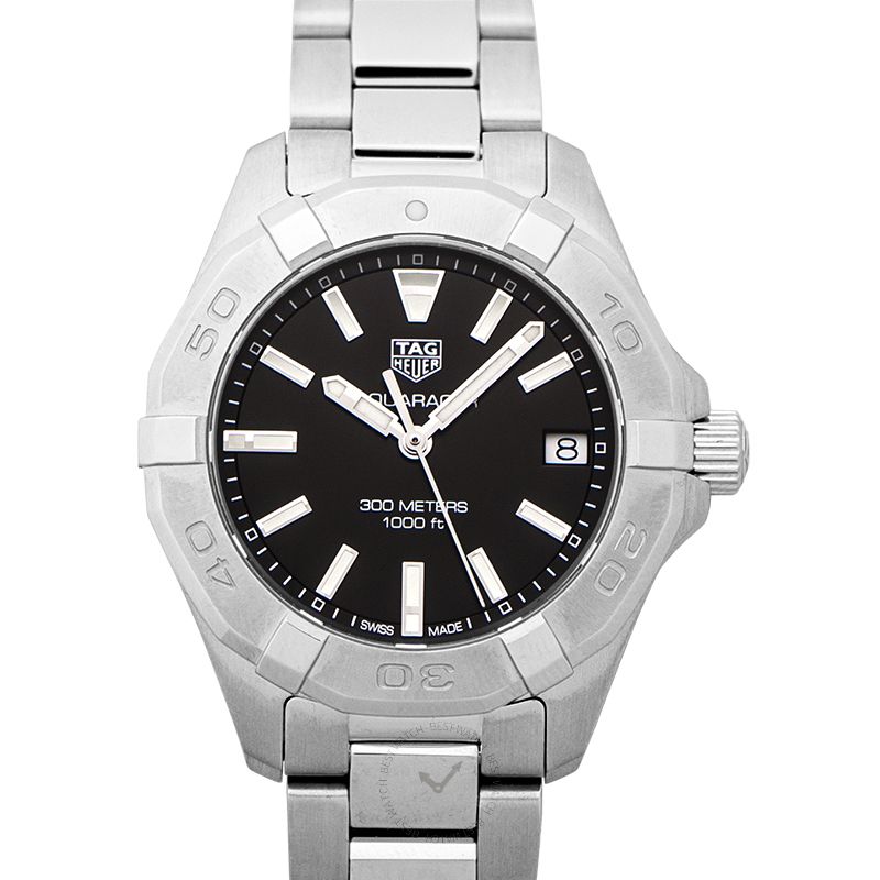 Tag Heuer Aquaracer Black Dial Silver Steel Strap Watch for Women - WBD1310.BA0740 Buy Now By Tag Heuer