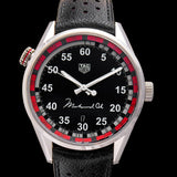 Tag Heuer Carrera Muhammad Ali Calibre 5 Black Dial Black Leather Strap Watch for Men - WAR2A11.FC6337 Buy Now By Tag Heuer