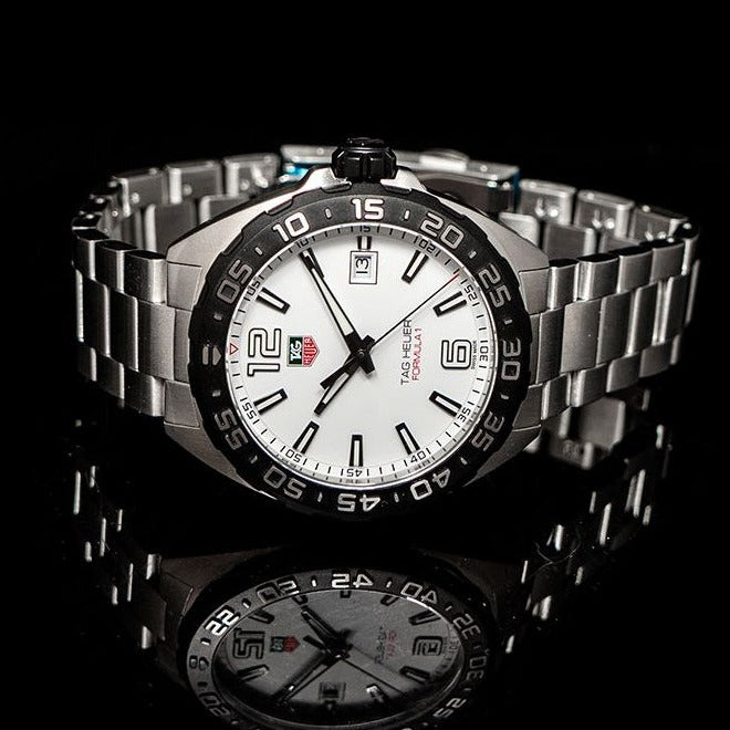 Tag Heuer Formula 1 White Dial Silver Steel Strap Watch for Men - WAZ1111.BA0875 Buy Now By Tag Heuer